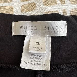 Loungewear black Black House White Market cropped wide leg casual pants size XL